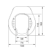LYNX LAZO MODEL BLOCK XXL RINGSLOT ART-2 PLUG-IN VOOR KETTING