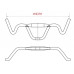 SATORI FIREBIRD MTB STUUR 440MM 31.8Ø 30&deg; MAT ZWART
