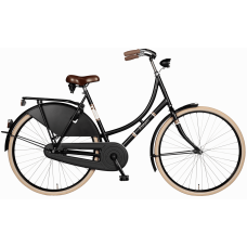 BURGERS RETRO DAMES SHIMANO NEXUS 7 REMNAAF 50 CM MAT ZWART