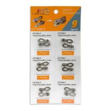 PYC KETTINGSCHAKEL 9 SPEED PER 6 STUKS OP KAART