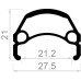 RODI WEB 21 VELG 28 INCH 14G/36H REMRAND ZWART