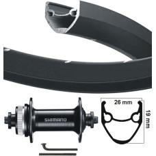 KGS VOORWIEL 28 INCH (622) SPAKEN ZWART VELG ZWART CENTERLOCK UITVAL