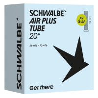 SCHWALBE BINNENBAND 20 INCH AV7+AP AIR PLUS 57/70-406 AV 40MM ( AUTO ) SKINNYBIKE