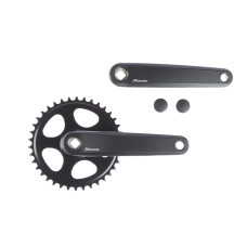 MIRANDA DELTA JIS CRANKSTEL 38T. 3/32 MAT ZWART