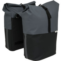 NEW LOOXS 393.528 DUBBELE FIETSTAS 30X17X37CM NYBORG DONKERGRIJS/ZWART