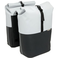 NEW LOOXS 393.537 DUBBELE FIETSTAS 30X17X37CM NYBORG LICHTGRIJS/ZWART