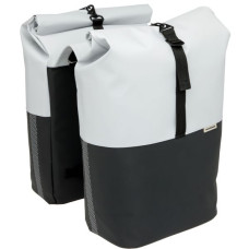 NEW LOOXS 393.537 DUBBELE FIETSTAS 30X17X37CM NYBORG LICHTGRIJS/ZWART