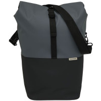 NEW LOOXS 391.528 ENKELE FIETSTAS 30X17X37CM NYBORG DONKERGRIJS/ZWART