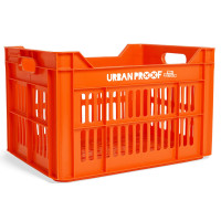 URBAN PROOF FIETSKRAT RECYCLED KUNSTSTOF 30L ORANJE 40X30X25 CM