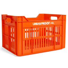 URBAN PROOF FIETSKRAT RECYCLED KUNSTSTOF 30L ORANJE 40X30X25 CM