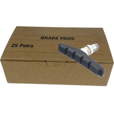 HZB V-BRAKE ( E-BIKE ) REMBLOKKEN 70MM SYMETRISCH PER 25 PAAR / 50 STUKS WERKPLAATSVERPAKKING