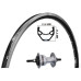 KGS VOORWIEL 28 INCH (622) VELG ZWART/ZILVER ROLLERBRAKE VASTE AS