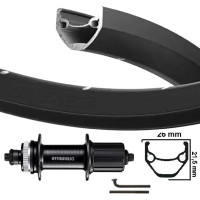KGS ACHTERWIEL 28 INCH (622) CASSETTE 8-10V CENTERLOCK VELG EN SPAKEN ZWART