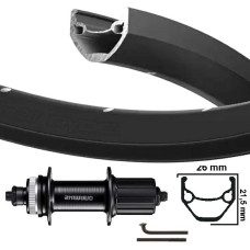 KGS ACHTERWIEL 28 INCH (622) CASSETTE 8-10V CENTERLOCK VELG EN SPAKEN ZWART