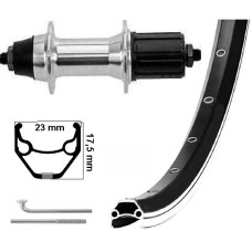 KGS ACHTERWIEL 28 INCH (622) VELG ZWART/ZILVER 8-9 SPEED UITVAL KGS ACHTERWIEL 28 INCH (622) VELG ZWART/ZILVER 8-9 SPEED UITVAL