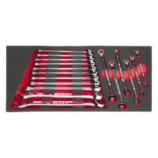 FACOM PRO FOAM INCLUSIEF 17 RINGSTEEKSLEUTELS 6-24MM