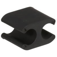 ELVEDES KABELCLIPS DUO ZWART 5.0 - 5.0MM ZWART PER 10 STUKS