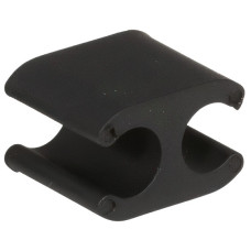 ELVEDES KABELCLIPS DUO ZWART 5.0 - 5.0MM ZWART PER 10 STUKS