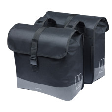 BASIL MARA EVO DUBBELE FIETSTAS 38-46L. ZWART