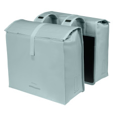BASIL URBAN LOAD PRO DUBBELE FIETSTAS 50-64L. ZILVER BLAUW BASIL URBAN LOAD PRO DUBBELE FIETSTAS 50-64L. ZILVER BLAUW