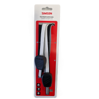 SIMSON S024313 KARABIJNHAAKBINDER 60CM ZWART-WIT-GRIJS OP KAART