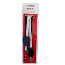 SIMSON S024313 KARABIJNHAAKBINDER 60CM ZWART-WIT-GRIJS OP KAART