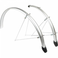 EUROFENDER ELEGANCE SPATBORDSET 46MM - 28 INCH ZILVER