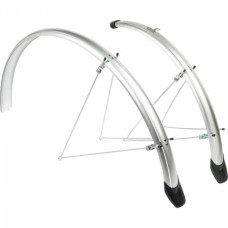 EUROFENDER ELEGANCE SPATBORDSET 46MM - 28 INCH ZILVER