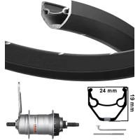KGS ACHTERWIEL 28 INCH (622) VELG ZWART/ZWART NEXUS 3 REMNAAF. KGS ACHTERWIEL 28 INCH (622) VELG ZWART/ZWART NEXUS 3 REMNAAF.
