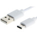 UNIROSS OPLAADKABEL / VERLOOPKABEL USB-A NAAR USB-C 200 CM 2000 MM