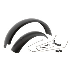 MIRAGE SPATBORDSET FATBIKE 20 INCH 110 MM ZWART KUNSTSTOF INCL. BEVESTIGING