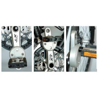 FOM ALU UNIVERSELE CRANKVERKORTER UNIVERSEEL LINKS/RECHTS ZILVER