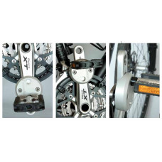 FOM ALU UNIVERSELE CRANKVERKORTER UNIVERSEEL LINKS/RECHTS ZILVER