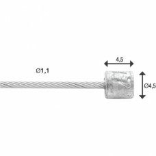 ELVEDES BINNENKABEL SCHAKEL RVS SLICK Ø1.1MM NIPPEL Ø4.5X4.5 4000MM ELVEDES BINNENKABEL SCHAKEL RVS SLICK Ø1.1MM NIPPEL Ø4.5X4.5 4000MM