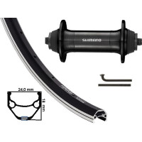 KGS VOORWIEL 28 INCH (622)VELG DRAGONLINE 719 ZWART/ZILVER UITVALNAAF HB-T4000