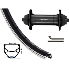 KGS VOORWIEL 28 INCH (622)VELG DRAGONLINE 719 ZWART/ZILVER UITVALNAAF HB-T4000