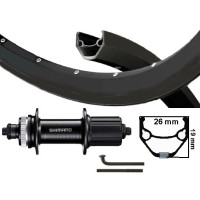 KGS VOORWIEL 28 INCH (622) SPAKEN ZWART VELG ZWART CENTERLOCK UITVAL