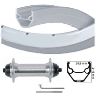 KGS VOORWIEL 28 INCH (622) VELG ZILVER UITVALNAAF