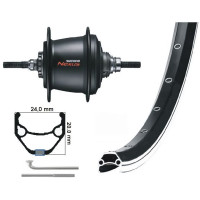 KGS ACHTERWIEL 28 INCH 622 ZW/ZILV NEXUS 7 ROLLERBRAKE / VELGREM