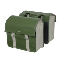 BASIL 18226 DUBBELE FIETSTAS URBAN LOAD MOSS GREEN/SAND 48-53LTR. BASIL 18226 DUBBELE FIETSTAS URBAN LOAD MOSS GREEN/SAND 48-53LTR.