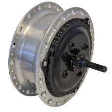NUVINCIE ACHTERWIELNAAF ROLLERBRAKE ZILVER