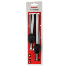 SIMSON S024316 KARABIJNHAAKBINDER 71CM ZWART-WIT-GRIJS OP KAART