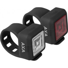 AXA NITELINE 11 SET VOOR EN ACHTERLICHT 1-LED INCL BATTERIJEN OP KAART