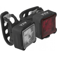 AXA NITELINE 44 SET VOOR EN ACHTERLICHT 4-LED INCL BATTERIJEN OP KAART