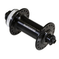 SHIMANO VOORNAAF UITVAL QUICKRELEASE CENTERLOCK 32 GAATS ZWART