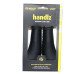 VELO HANDVAT LEER VLEUGELMODEL 2X135MM ZWART MET SCHROEF OP KAART