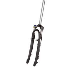 ZOOM 141 VOORVORK VEREND LOCKOUT 28 INCH 11/8 INCH AHEAD SCHIJFREM EN V-BRAKE ZWART