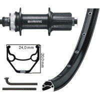 KGS ACHTERWIEL 26 INCH 559 ZW/ZW/ZW CENTERLOCK CASSETTE 7-SPEED UITVAL KGS ACHTERWIEL 26 INCH 559 ZW/ZW/ZW CENTERLOCK CASSETTE 7-SPEED UITVAL
