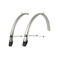 POLISPORT SET SPATBORDEN TOWNY 28 INCH 46MM ZILVER VERPAKT