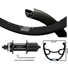 KGS ACHTERWIEL 26 INCH 559 ZW/RVS/ZW CENTERLOCK CASSETTE 7-SPEED UITVAL KGS ACHTERWIEL 26 INCH 559 ZW/RVS/ZW CENTERLOCK CASSETTE 7-SPEED UITVAL